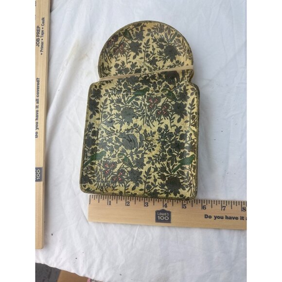 Vintage Viking Import Japan Drink Trays Set Floral Birds Gold Florentine Style - Picture 15 of 15